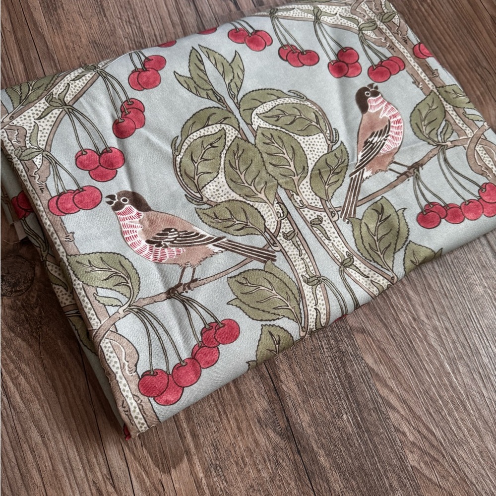 GP & J Baker fabric bird and cherries